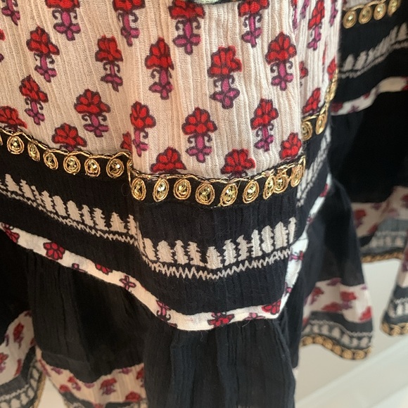 Free people tunic/dress size s/p navy blue flower pattern. - Picture 4 of 6